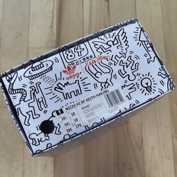 Keith Harring X Nizza High Adidas RF 10.5 - Picture 5 of 5